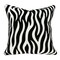 Nassau Collection 20" Black and White Zebra Print Throw Pillow